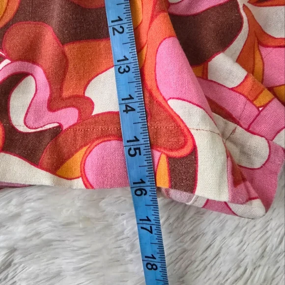 70's Psychedelic Print Short Set Size 3X - Picture 5 of 15